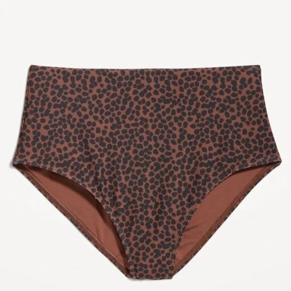 Old Navy Animal Print Banded High-Waist Bikini Bottoms - Picture 2 of 5